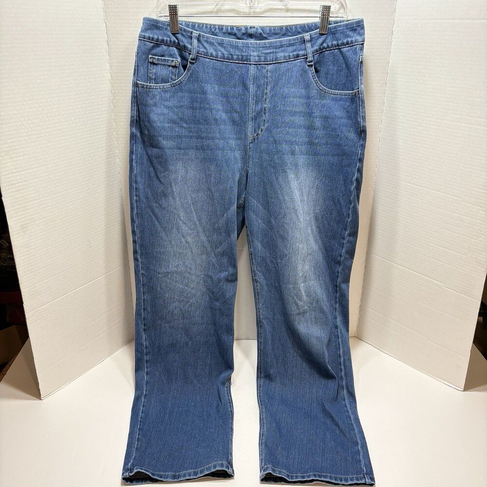 Halara Flex High Waisted Straight Leg Jeans XL Petite Stretch Tummy Control